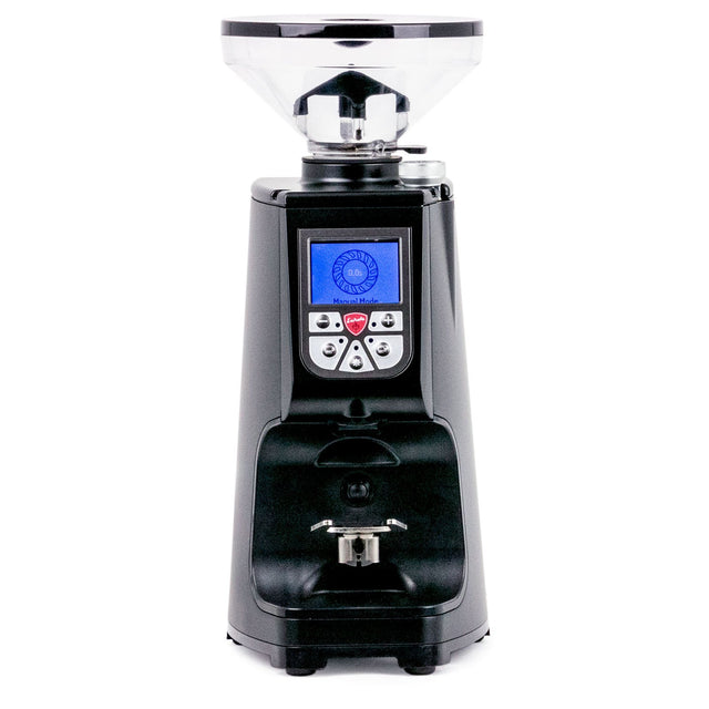 Eureka Atom 75 Espresso Grinder, Black, front, Clive Coffee - Knockout