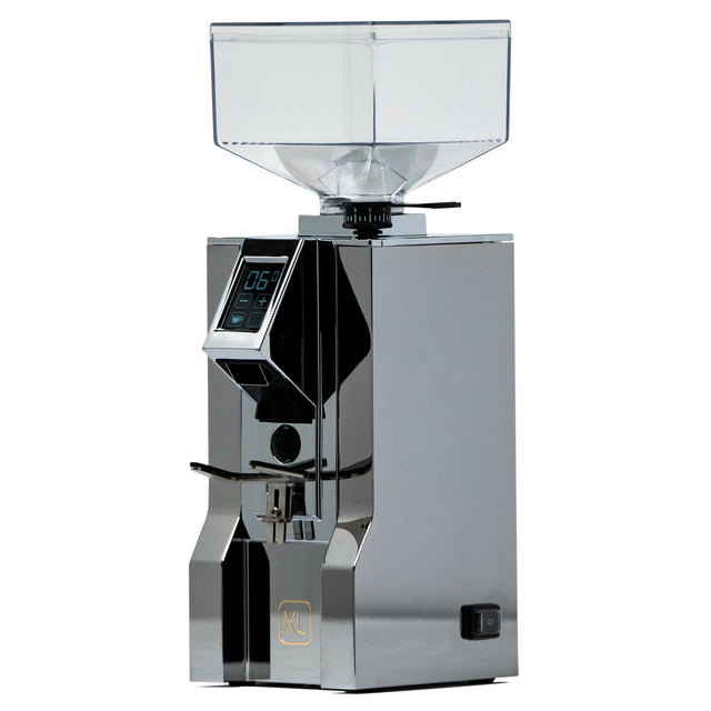 Eureka Oro Mignon XL Espresso Grinder, chrome, from Clive Coffee, knockout